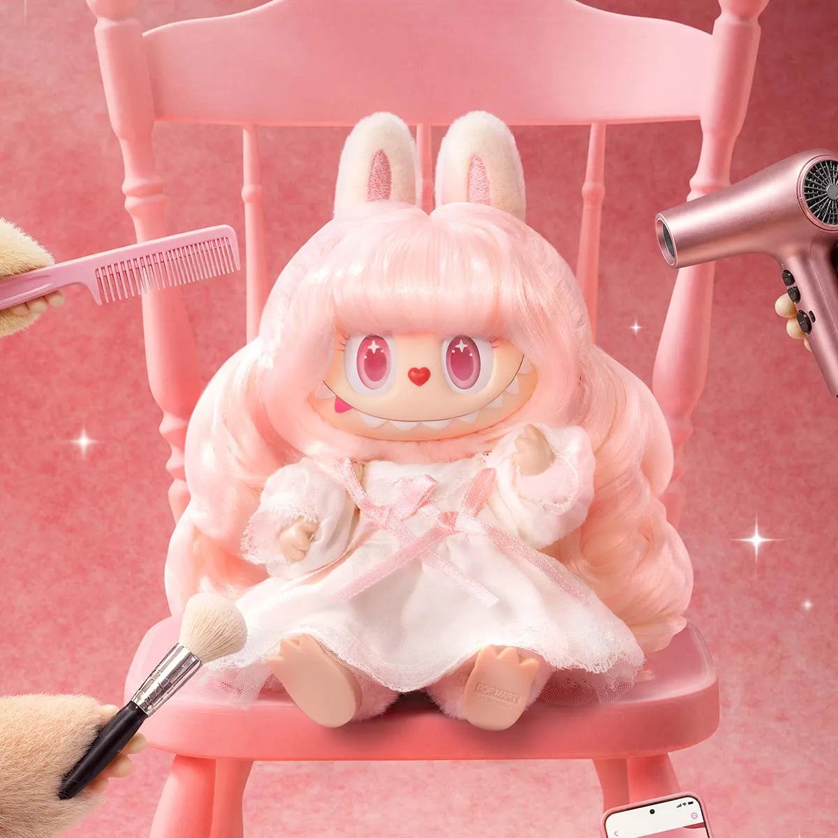 THE MONSTERS Hair Salon Series Vinyl Plush Pendant (1 Blind Box)