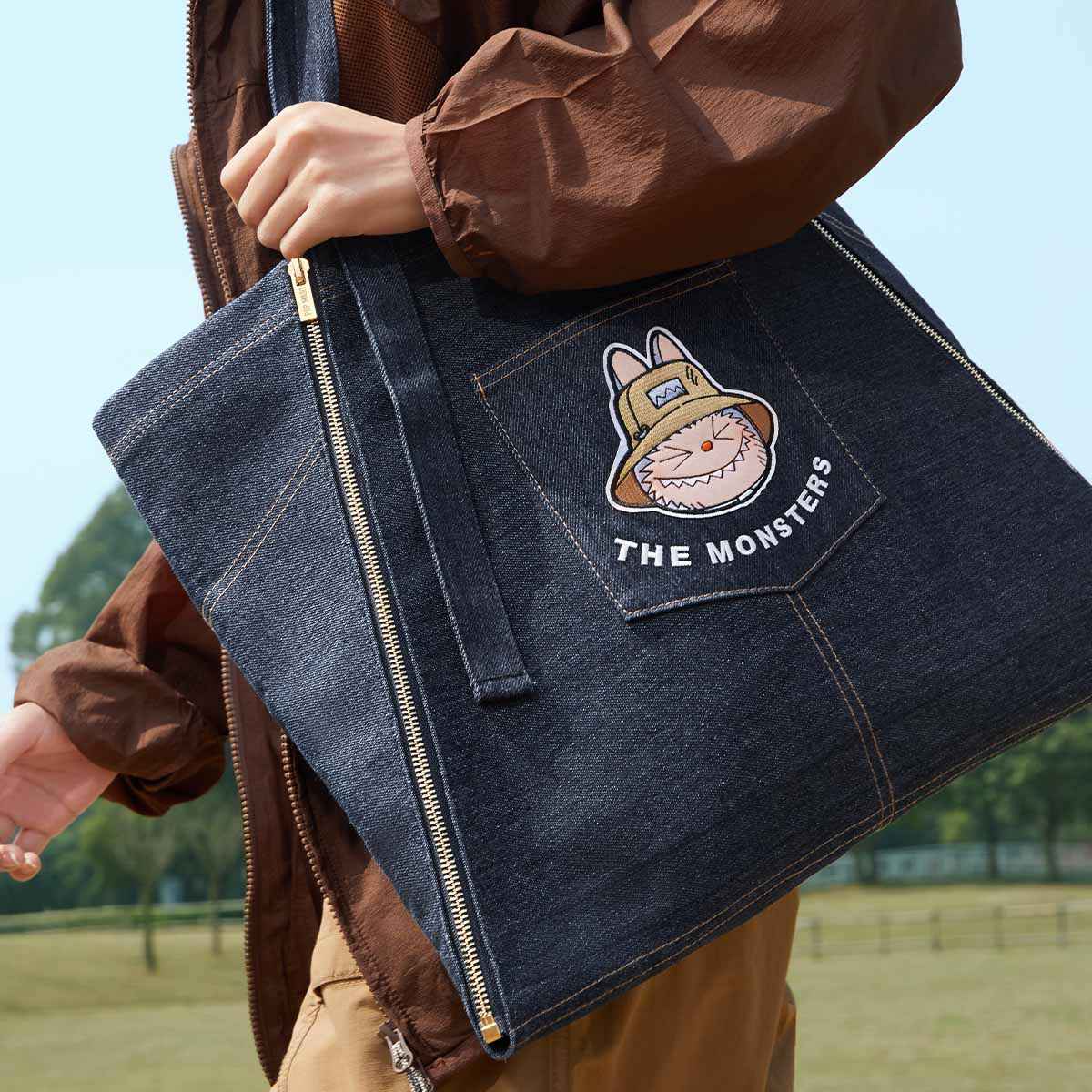 Labubu Denim-taske – Fall in Wild-serien