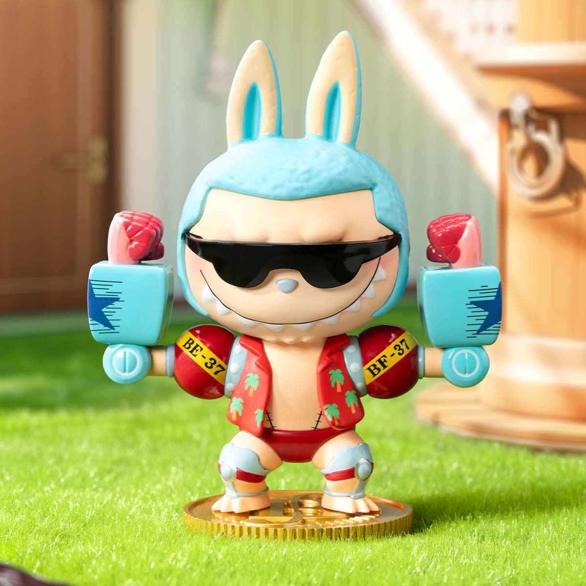 Labubu × One Piece – Figura de Franky