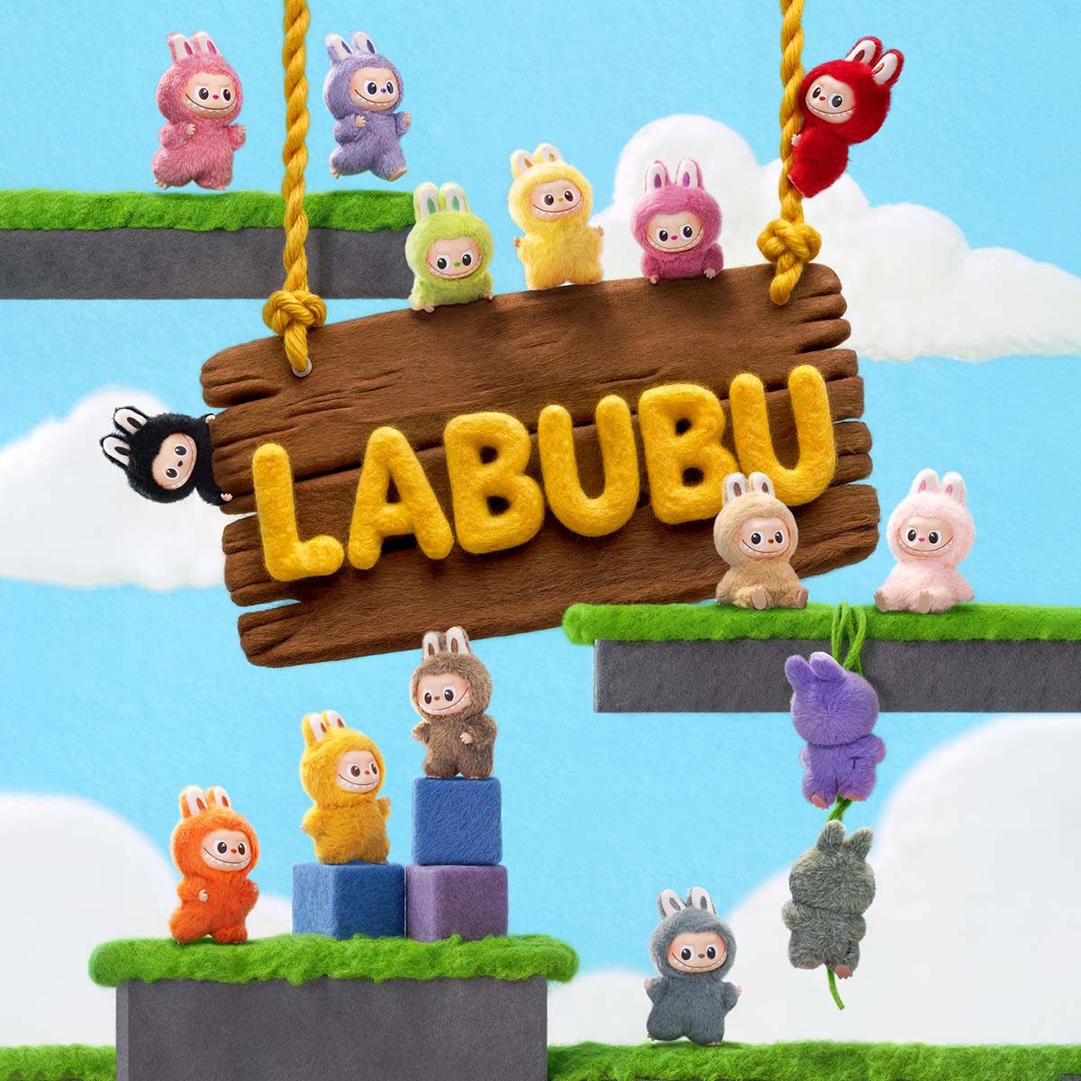 Labubu Pin For Love -sarjan Blind Box (N–Z, täysi setti)