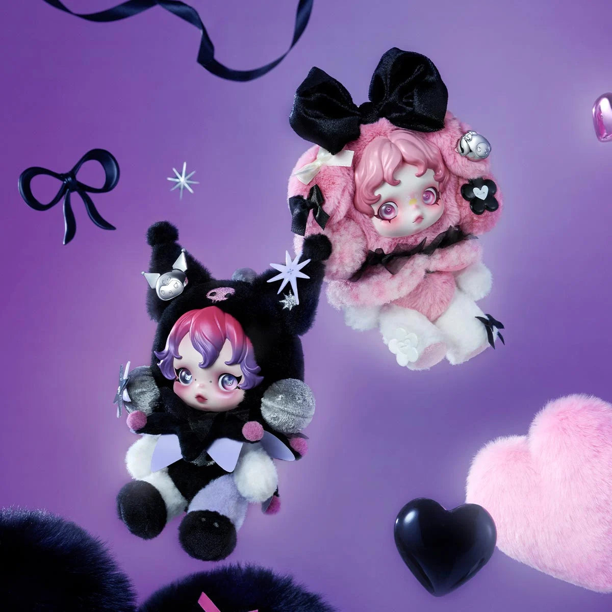 SKULLPANDA × My Melody Plush Pendant