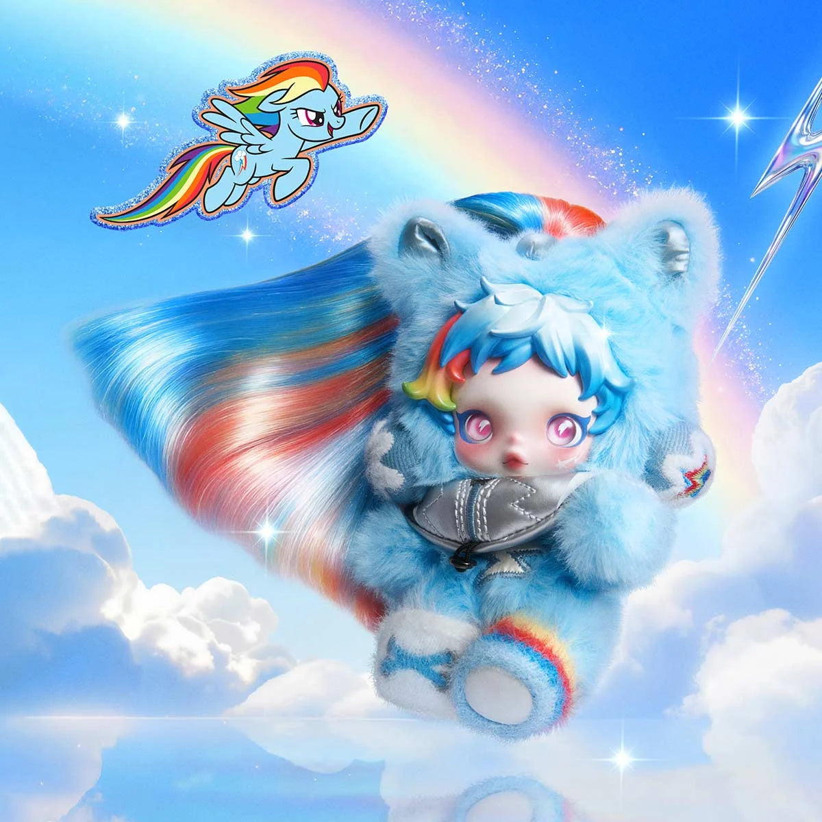 SKULLPANDA × My Little Pony Series Plush Doll Pendant (1 pc)
