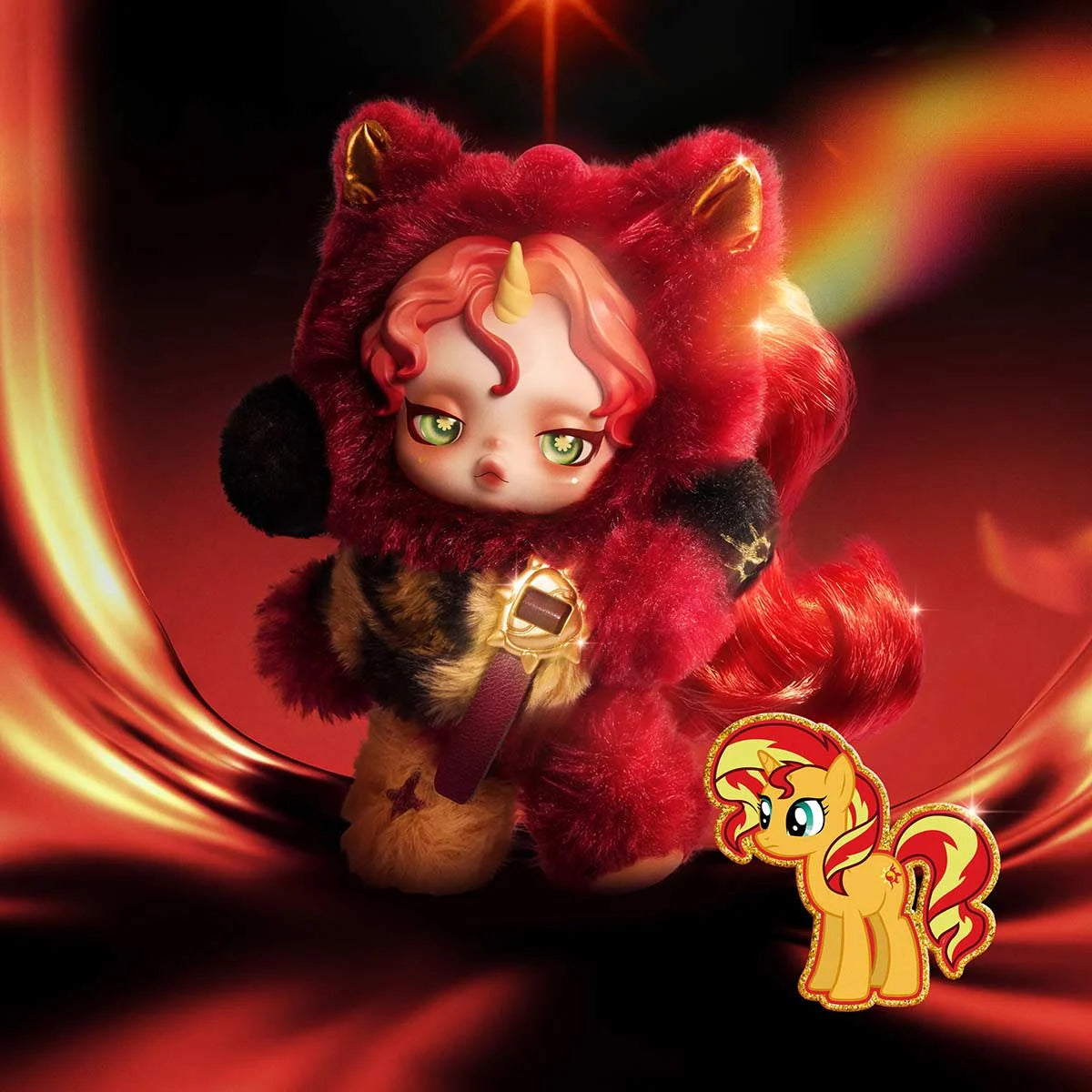 SKULLPANDA × My Little Pony Series Plush Doll Pendant (1 pc)
