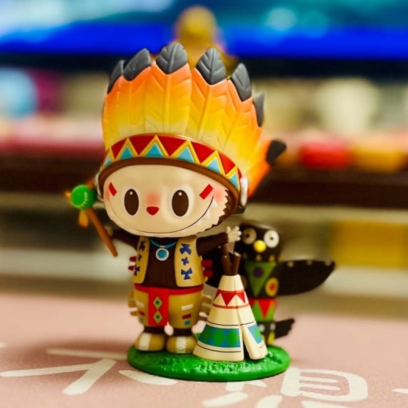Originele POP MART Labubu Indian Figure – Primitive Limited Edition
