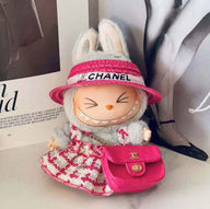 Conjunto de roupa Pink Chanel Tweed Boater