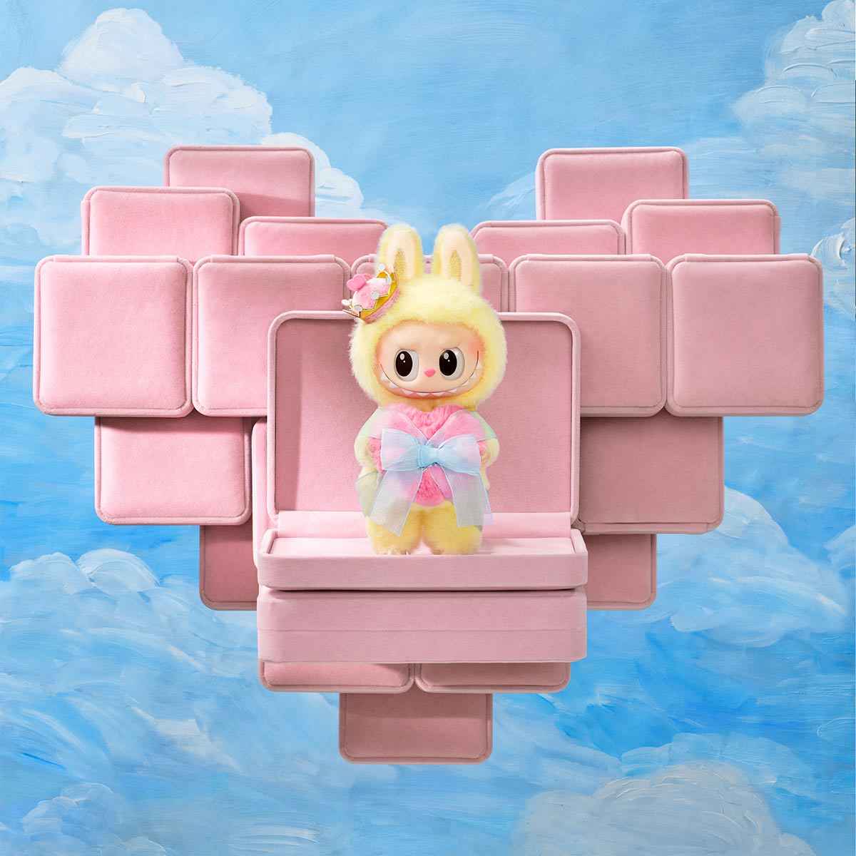 Labubu – Tarjeta de peluche colgante – serie Let’s Checkmate