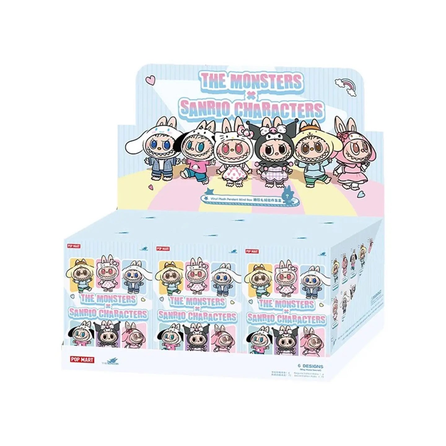 THE MONSTERS × Hello Kitty & Friends Vinyl Plush Pendant Full Set (6 PCS)