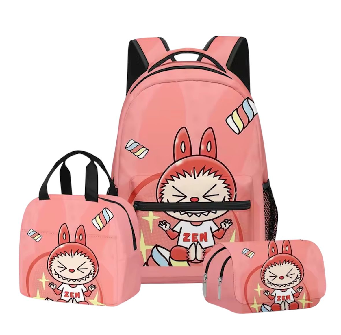 Sac à dos rose Zen Labubu — (édition spéciale)